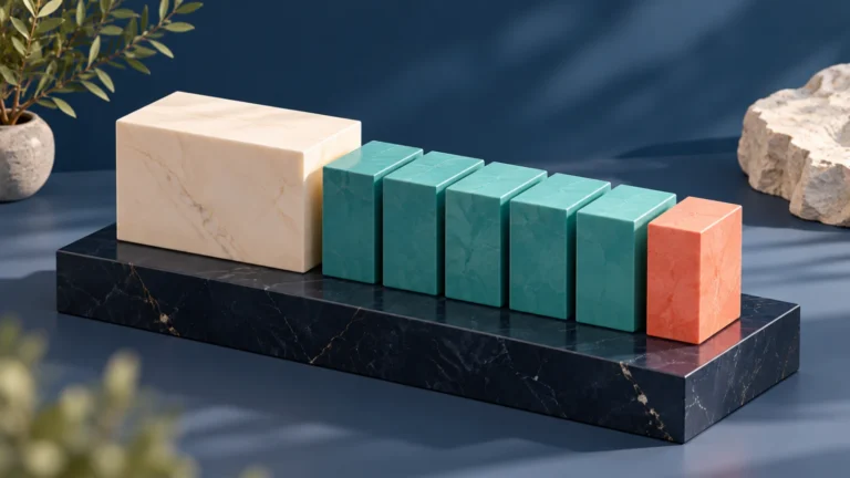 A cream principal block stands beside separate teal repayment blocks and a coral component.